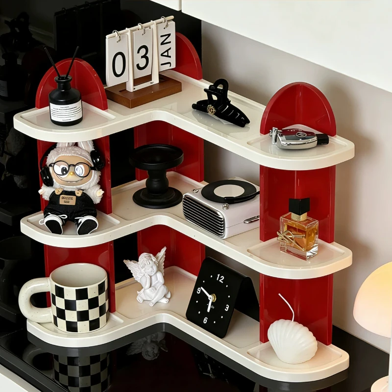 Under Support Storage Shelves Desktop Card Cup Kawaii Storage Shelves Perfume Heavy Akcesoria Do Pokoju Household Items