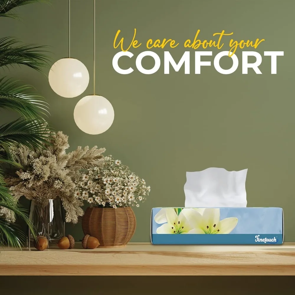 Tisu Wajah 2 Lapis – 6 Kotak isi 130 Lembar Tisu Lembut (780 Total) – Tisu Kuat & Lembut untuk Penggunaan di Rumah, Kantor, atau Perjalanan