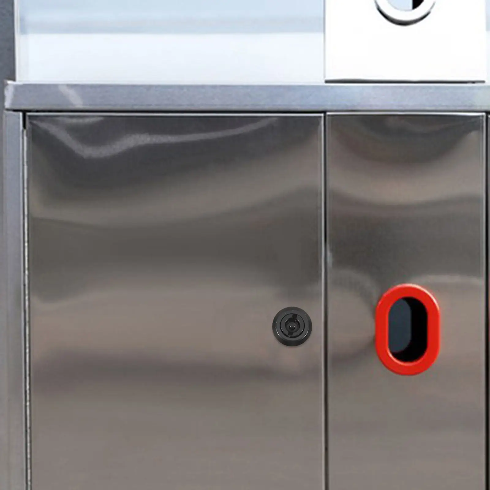 1Set Outdoor Trash Can Key for Community Rubbish Bin Lock Cam Lock Tubular Key Metal Weatherproof Waste Management Tool for Peel