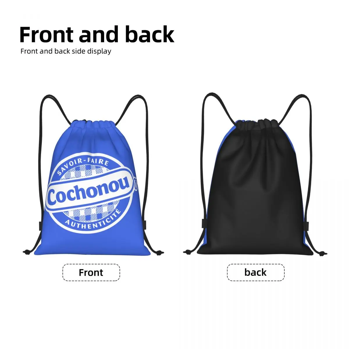 Cichionou-女性と男性のための引きひも付きバックパック、ジムとショッピングのためのスポーツバッグ