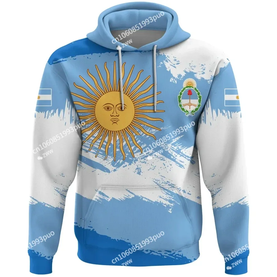 3DPrint Newest Argentina Sport Country Flag Unique Men/Women Cozy Hrajuku Casual Streetwear Hoodie/Zip/Sweatshirt