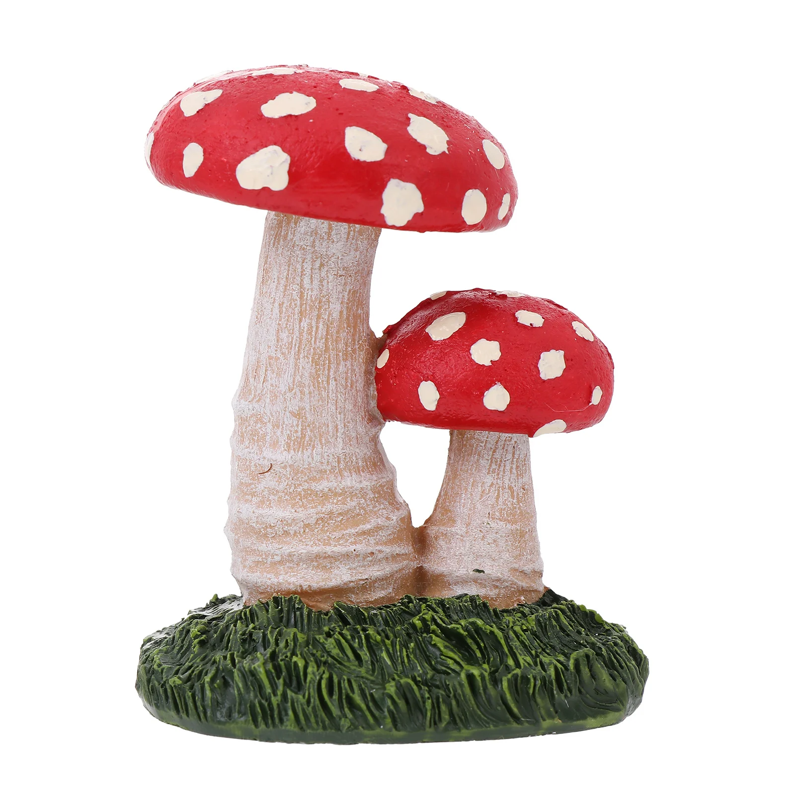 

1Pcs Resin Mushroom Rural Style Tabletop Adornment Miniature Landscape Decoration Material Fine Workmanship