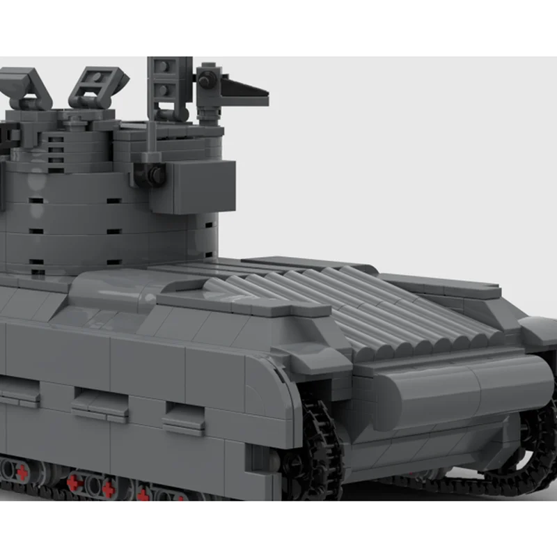 Moc Building Bricks Modular A12 British WWII Infantry Tank Model Technology Blocks Christmas Toy Construction Holiday Gifts