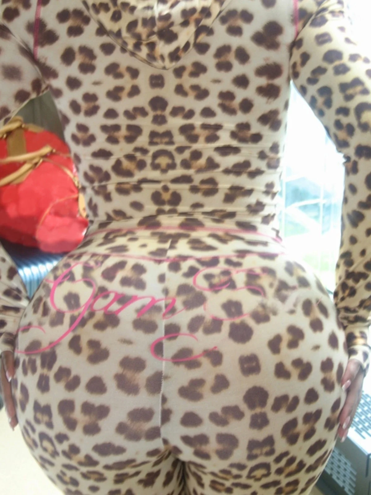 Pinkbomb Spicy Girl مجموعة الخريف ليوبارد طباعة الألفية Y2K طويلة Sve الإبهام زر مقنعين سستة سترة السراويل الطويلة Faio... #2