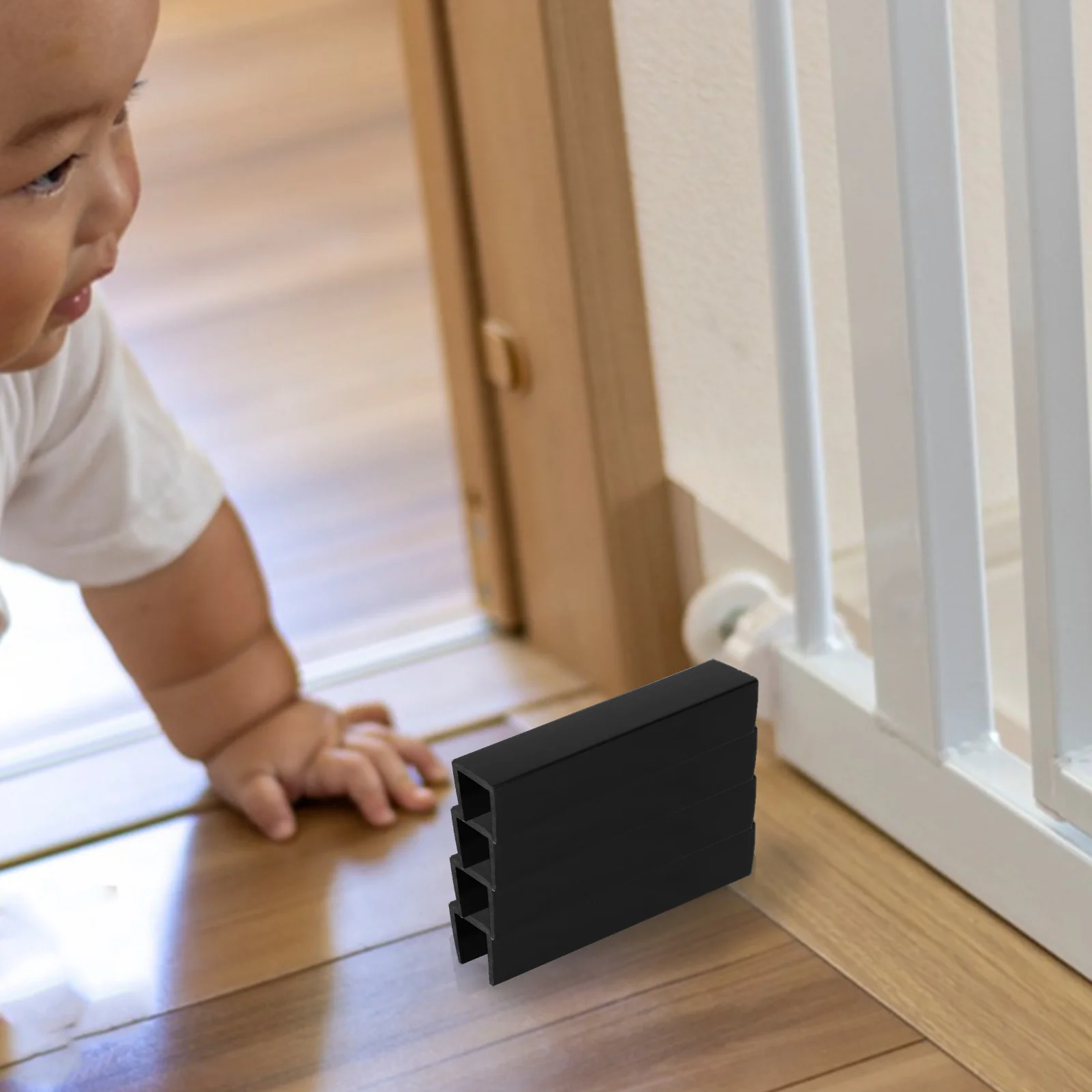 

4 шт., усиливающая канавка для детей, безопасные дверные ворота для домашних животных, барьер для дверных проемов, забор для лестницы для детей, домашние U-образные ворота