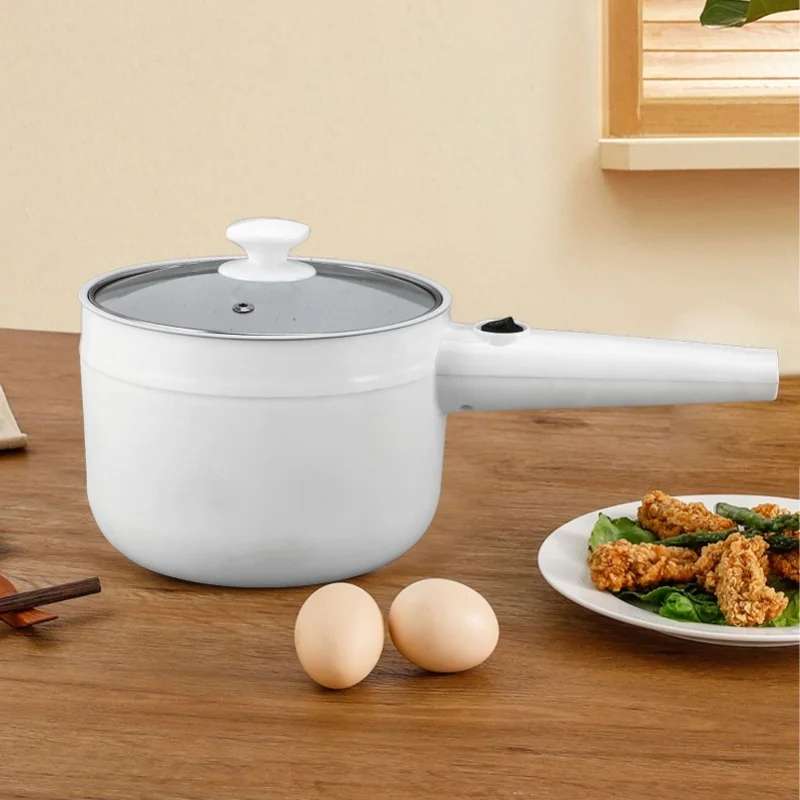 

Электрическая кастрюля 1,8 л, мини-многофункциональная антипригарная, 2 скорости, регулируемая, 600 Вт, с корзиной для пара, электрическая плита рамэн