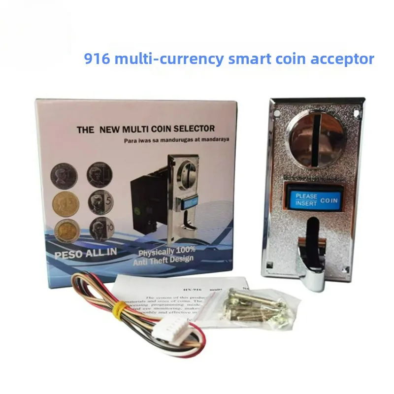 

916 Multi Coin Acceptor for Vending Machines Massage Chairs Arcade Games 1 9 Coins Coin Operated Games