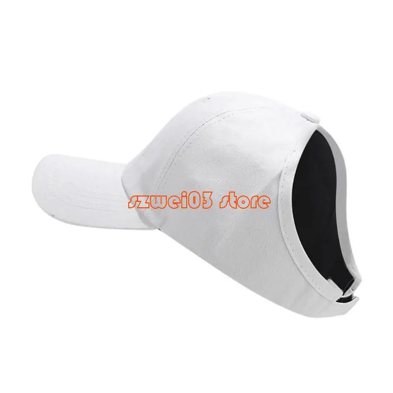 D46C أغطية رأس بيسبول خفيفة الوزن ومفتوحة من الأعلى وممتصة للرطوبة من القطن للمشي لمسافات طويلة #5
