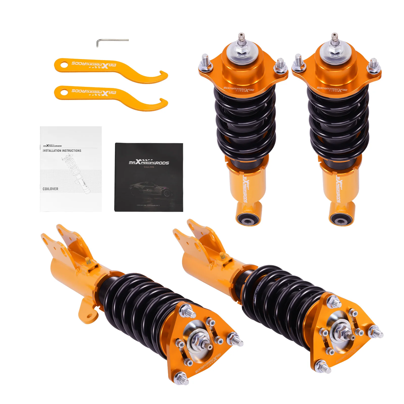 MaXpeedingrods 24 Way Adjustable Damper Coilovers Suspension Strut  for Mitsubishi Lancer CX CY 2008-2016