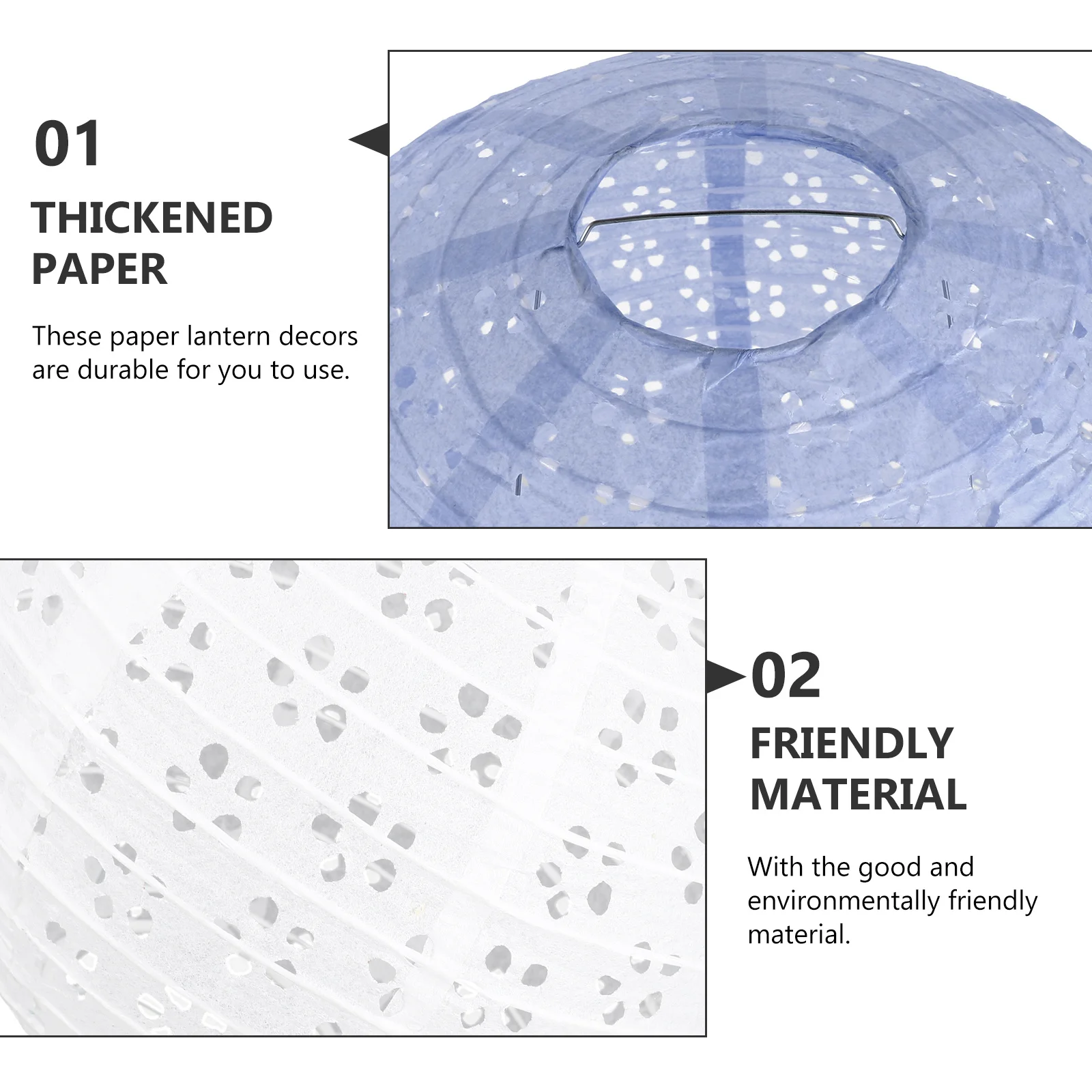 

7Pcs Festival Paper Lantern Folding Hollow Round Party Decorative Lanterns for Holiday and Event Use Party Lantern