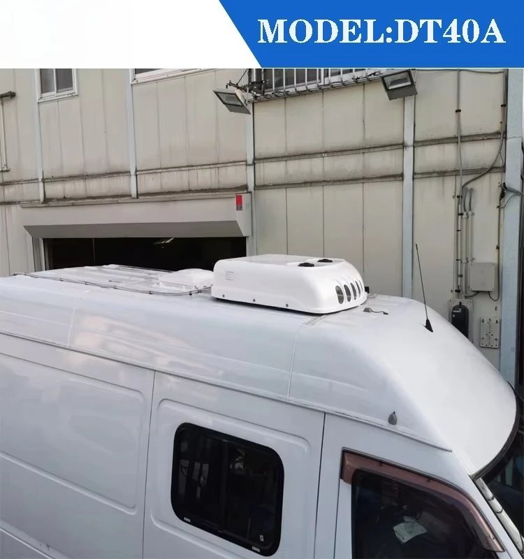 مكيف هواء سقف 12 فولت تبريد 15500 وحدة حرارية بريطانية مناسب لمقطورات حافلة متنقلة RVs شاحنة تخييم