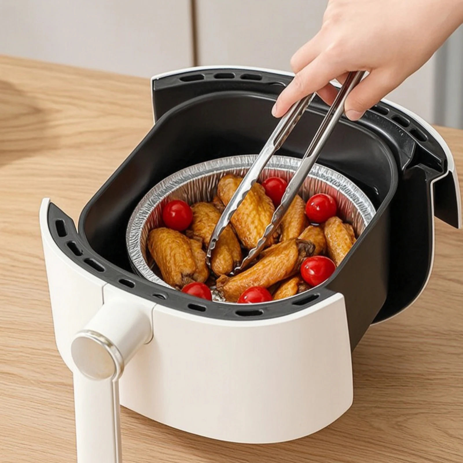 40 Pieces Round Aluminum Foil Pans Oven Safe Aluminum Foil Tray Disposable Food Container Easy Cleanup Fluted for Bakers