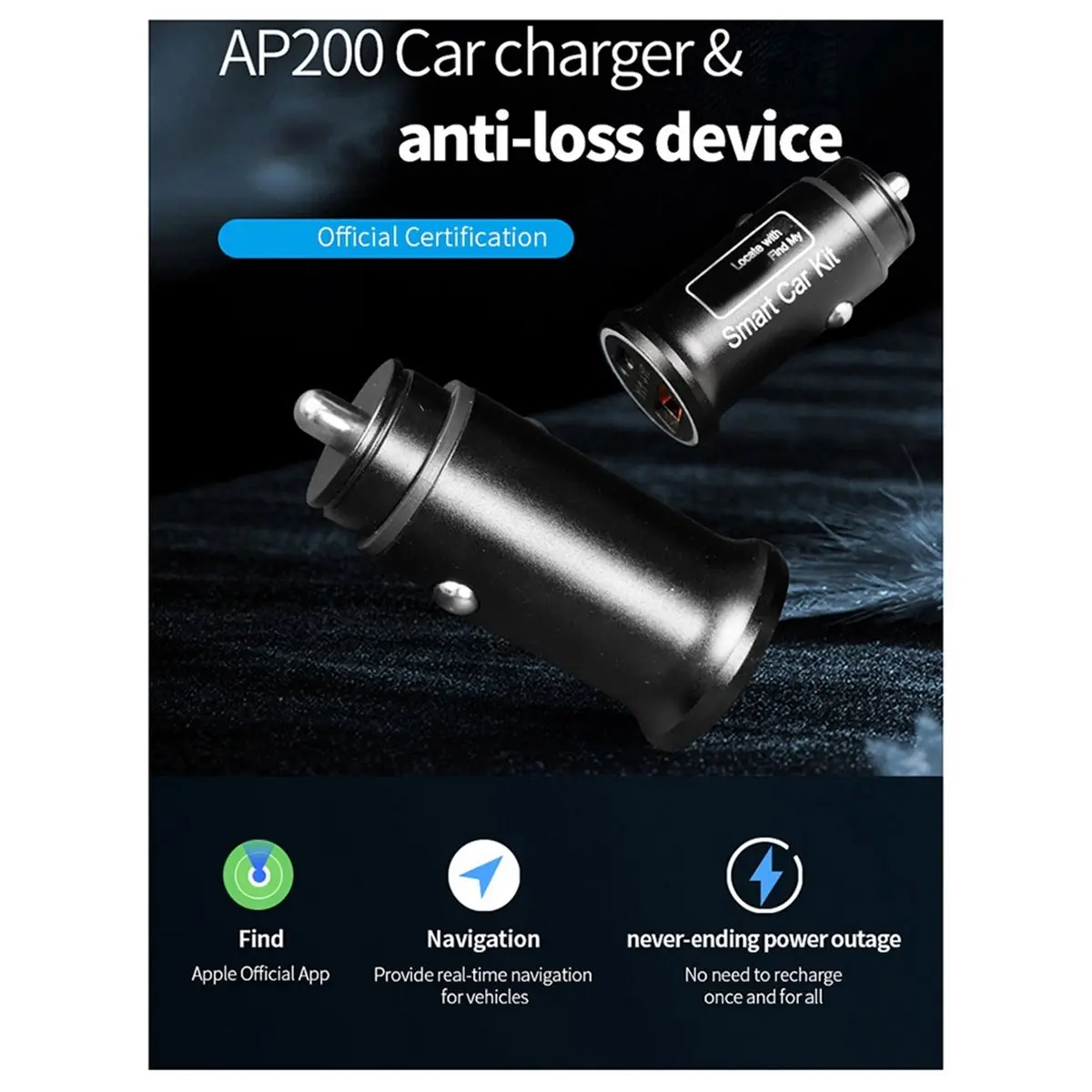 update. 20W USB Car Charge Phone Charger Fast Charging Type C for IPhone GPS Locator Tracker Find My Apple Official App