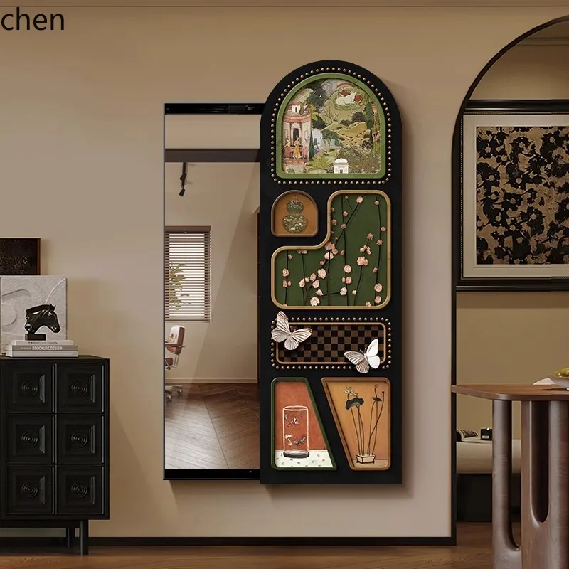 Hxl full-length mirror - concealed, sliding, wall-mounted dressing mirror