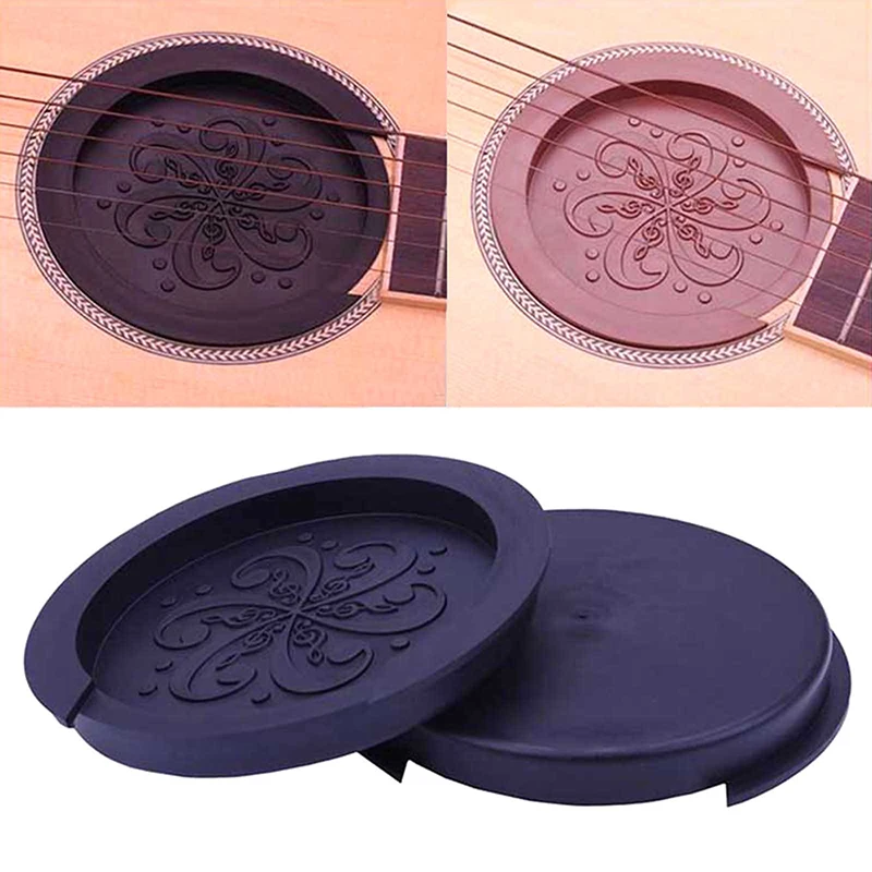 Silicone Acoustic Guitar Soundhole Cover Weak Sound Buffer Plug Guitar Hole Muter Silencer Guitar Accessory Buffer Stop Plug