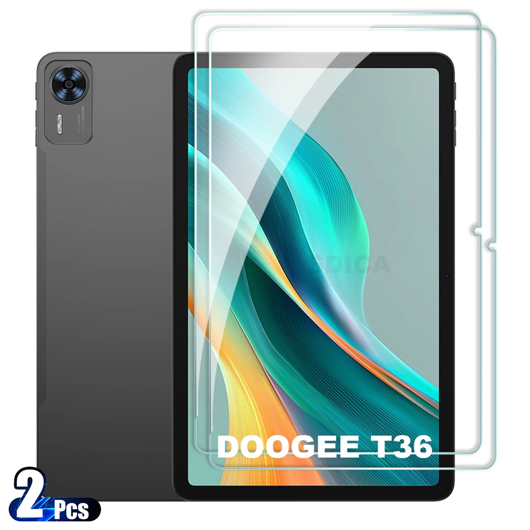 2PCS For DOOGEE T36 Tempered Glass Screen Protector 12 Inch Tablet Anti Scratch HD Protective Film