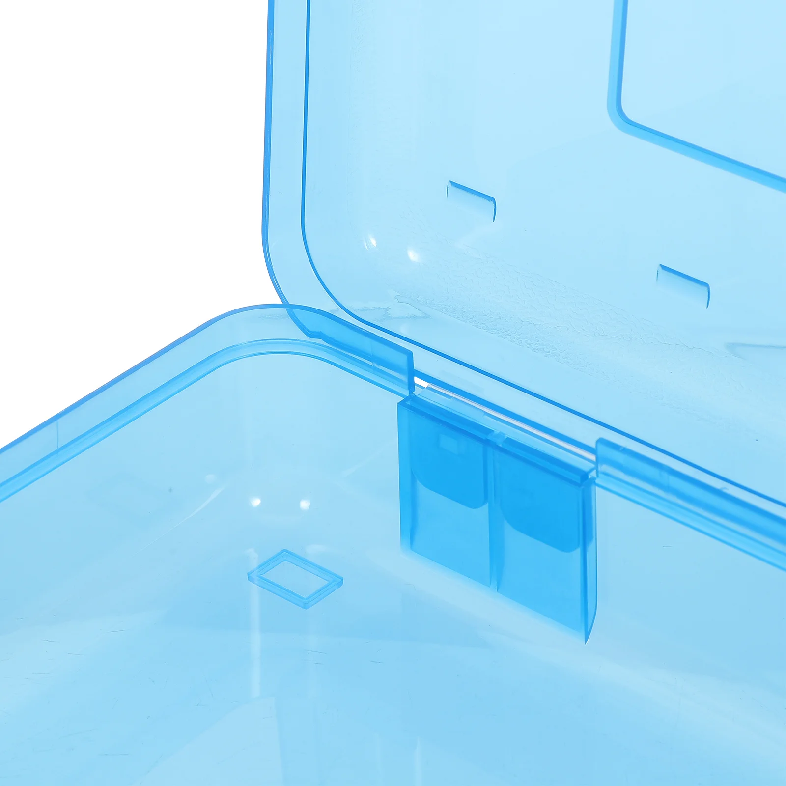 مقلمة بلاستيكية شفافة صندوق متعدد الوظائف للاستخدام المنزلي والمكتب والمدرسة، تصميم سهل الفتح وحامل قرطاسية