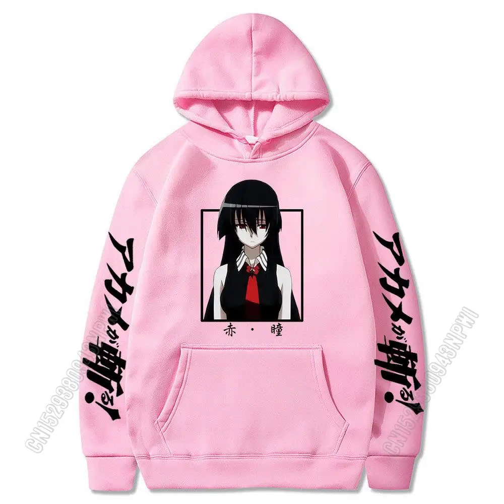 Akame Ga Kill Uniex Anime Hoodie Fashion Long Sleeve Uniex Hooded Sweatshirts Women's Spring Sportswear Outerwear Coat