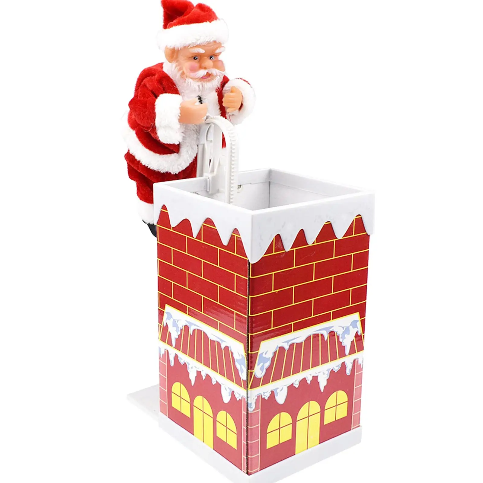 

Climbing 8" Christmas Ornament Decoration Gift, Climbs , Battery Operated Toy with Music