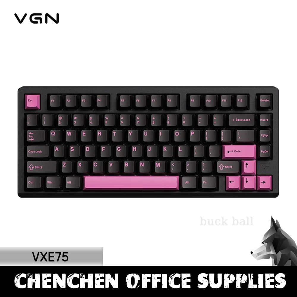 teclado mecanico personalizado vgn vxe75 bluetooth sem fio cnc rgb para laptop acessorios de computador 01