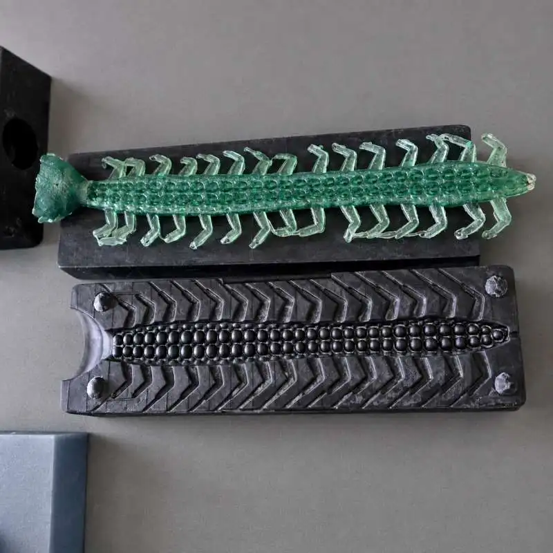 Simulations-Tausendfüßler-Weichköder-Gießform, Angelköder-Gießform, DIY-Fischköder-Herstellungszubehör, Angelzubehör – Detail 10