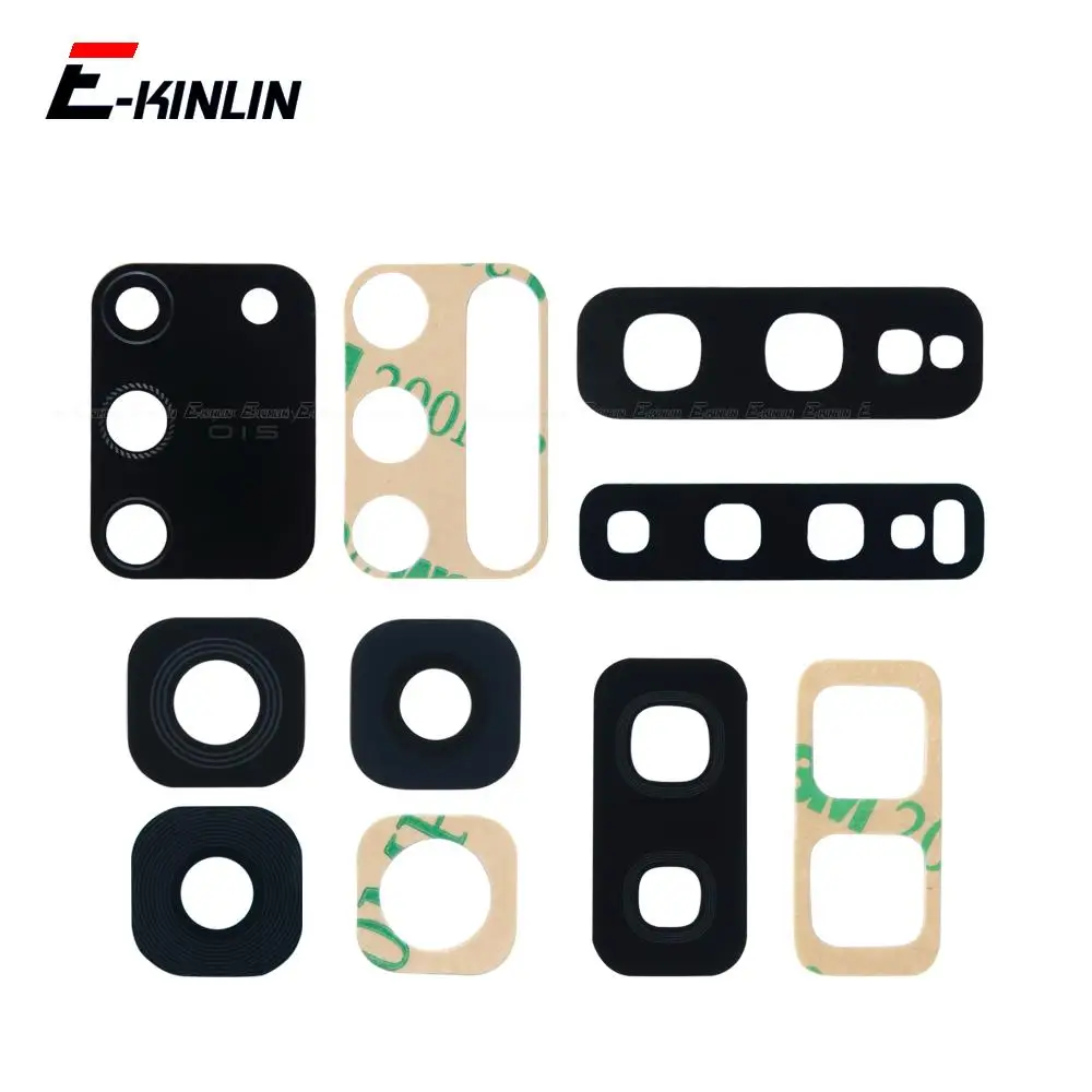 Back Camera Lens With Sticker Glue Repair Parts For Samsung Galaxy S10 Lite S10e S9 S8 Plus S7 S6 Edge Rear Camera Glass