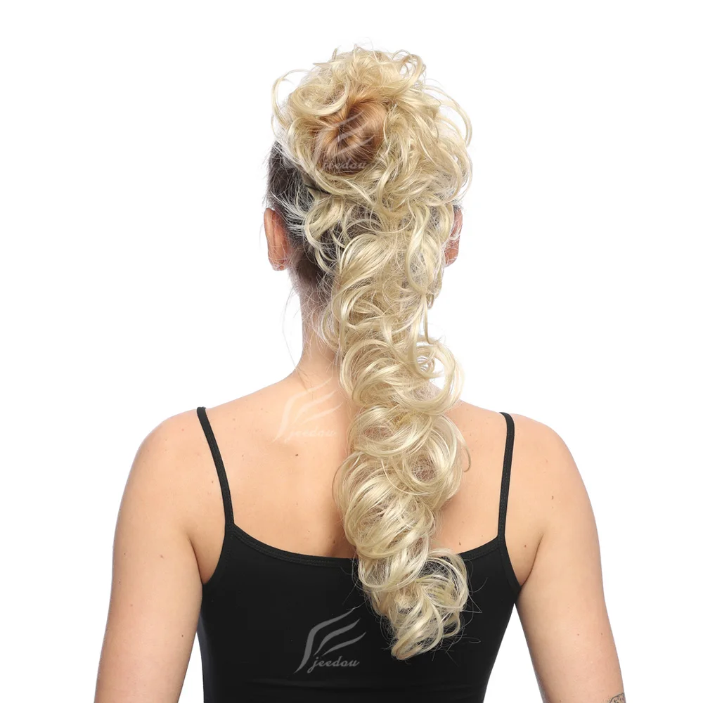 Synthetic Messy Bun Hair Piece Curly Wavy Hair Bun Scrunchies Extensions Long or Short Ponytail Extensions For Women