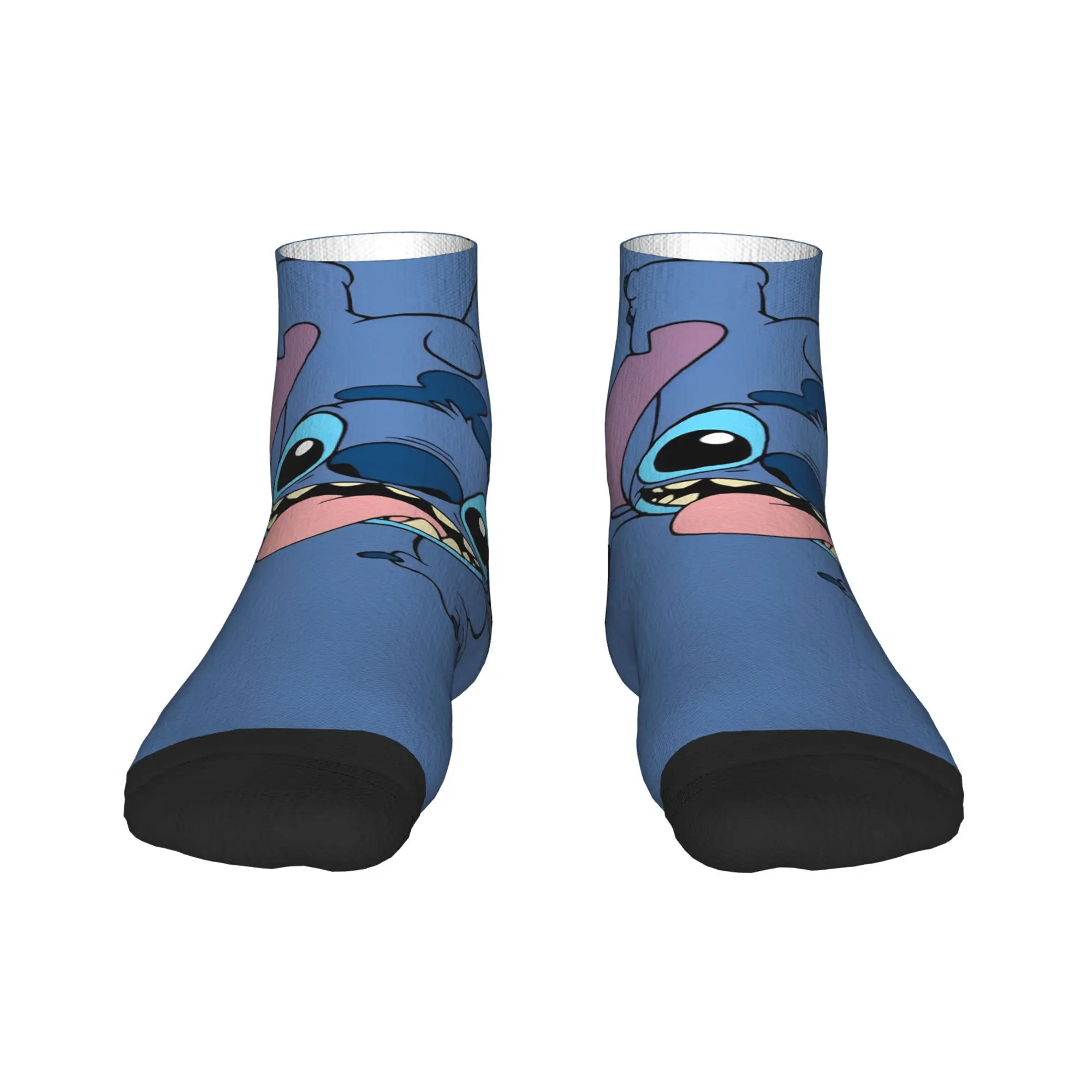 

Kawaii Cartoon Stitch Lovely Comic Ankle Socks Men Quality Korean Sock Autumn Cycling Anti Skid Graphic Socks Gift