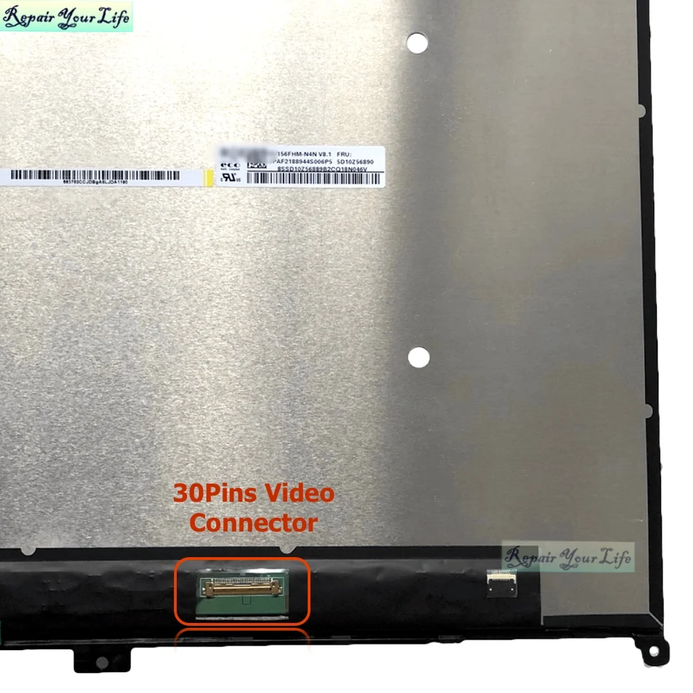 Imagem -03 - Conjunto Genuíno da Tela do Lcd do Portátil para Lenovo Ideapad Flex 515iil05 tipo 81x3 5-15itl05 82ht com Moldura do Digitador 5d10s39643