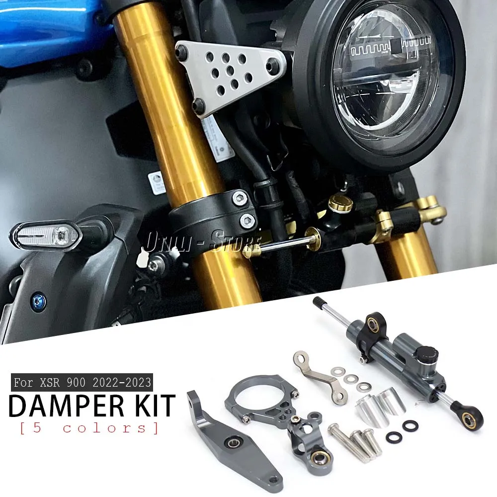 XSR 900 xsr 900 Aksesori Sepeda Motor, Kit dudukan braket peredam penstabil kemudi untuk YAMAHA XSR900 2022 2023