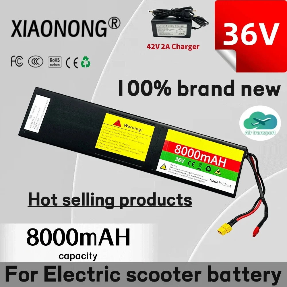 

10S3P 18650 Lithium-Ion High-capacity Battery Pack 36V 8000mAH, Suitable for KUGOO S1/S2/S3 Electric Scooters