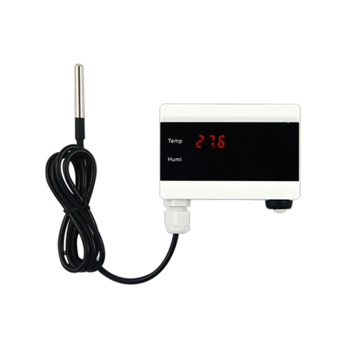 

WiFi Temperature Sensor Tuya Thermometer Detector Digital Display Home Smart Life App Alert Freezer Water Alarm US Plug