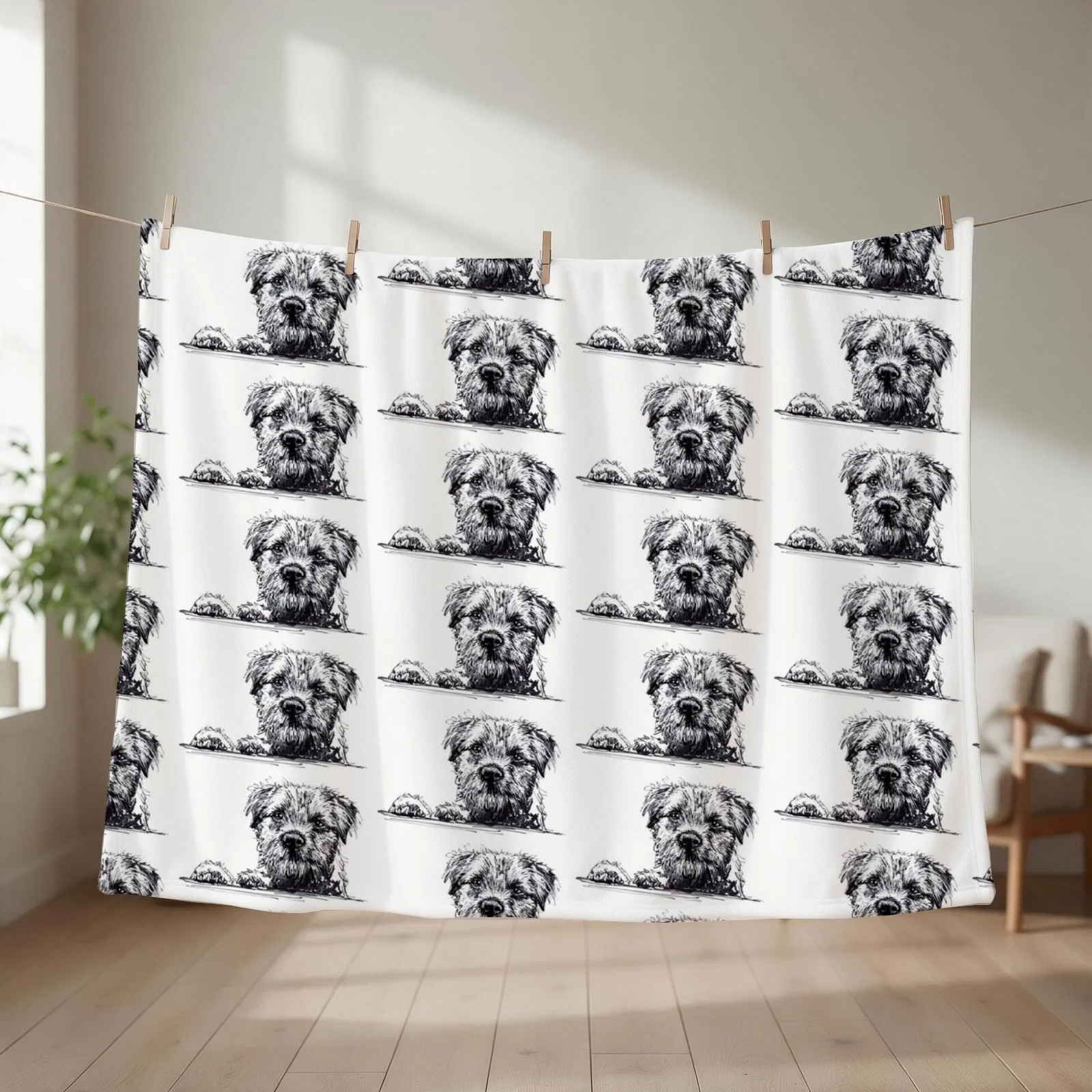 Border Terrier Throw Blanket Shaggy Decorative Sofa Summer Designers Blankets