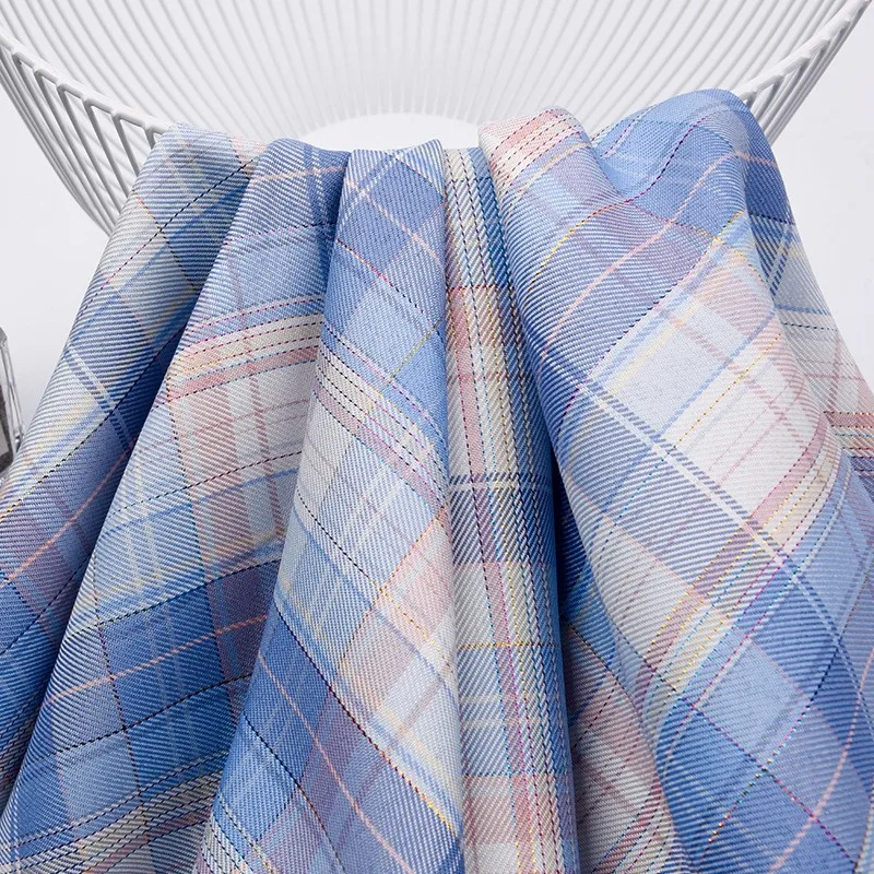 

New style of uniform plaid skirt pleated all-polyester woven school bow tie and fabric