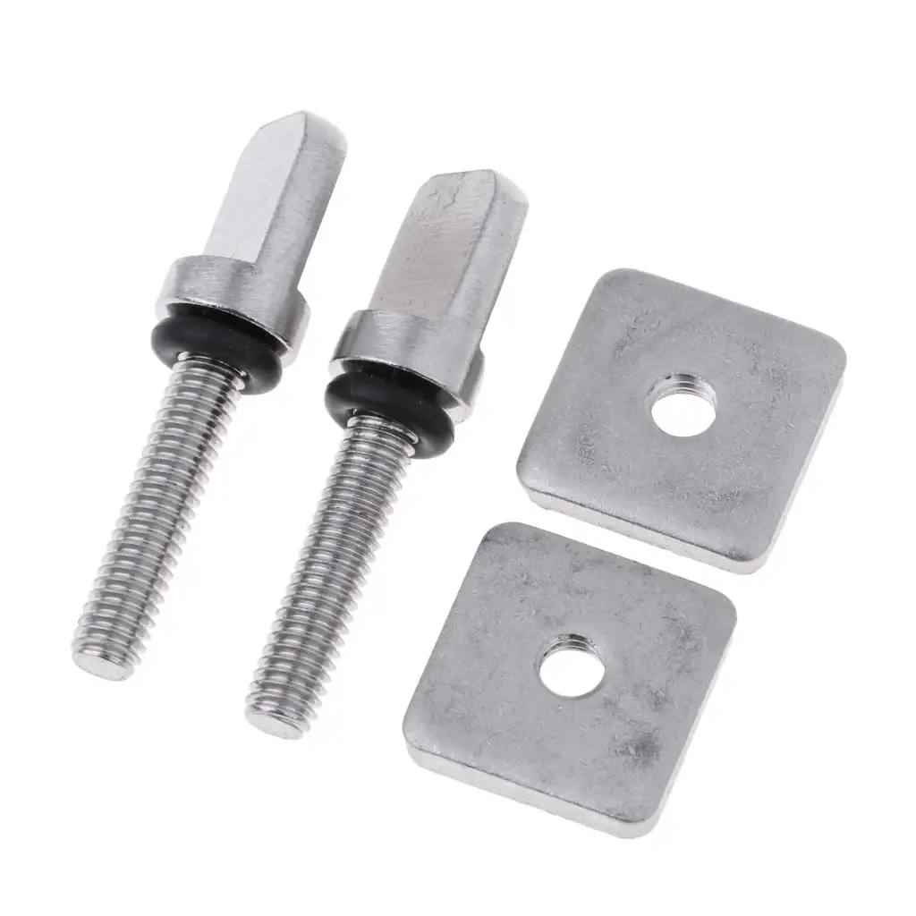 

2 Pieces Stainless Bolt Thumb Screw & Plate Mounting Hardware Kits