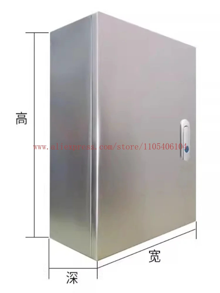 304 indoor stainless steel distribution electric control box, surface mounted electrical control cabinet box custom