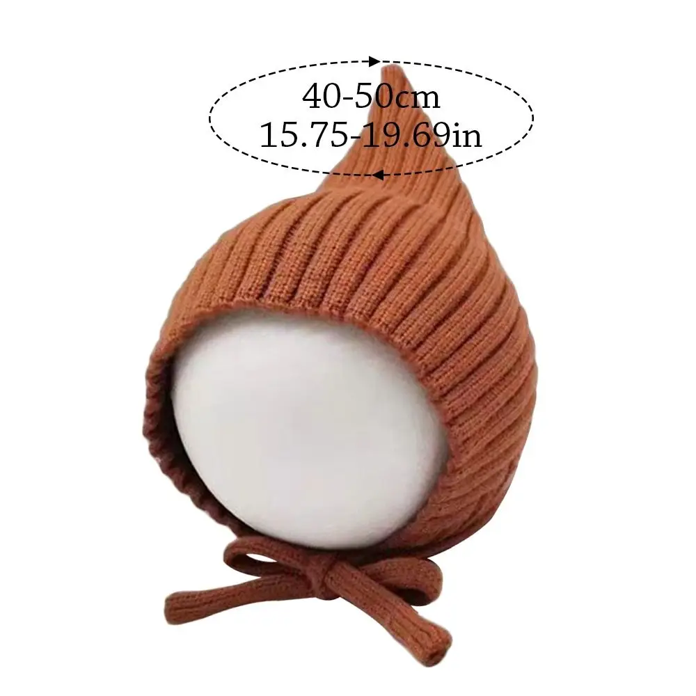 Cappello lavorato a maglia per bambini in tinta unita morbido, caldo berretto per neonato all'uncinetto, carino e versatile berretto per bambini
