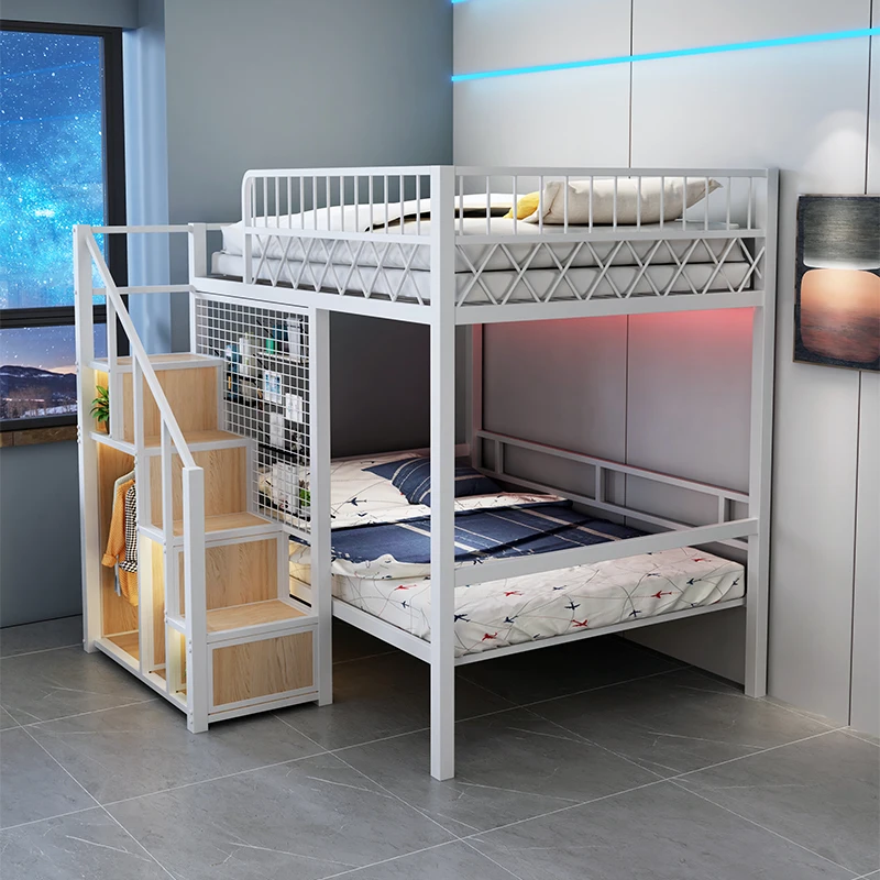 

Single upper floor, multi-functional, space-saving, modern minimalist bunk bed, Tillas pavilion, bed and table
