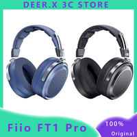 New Fiio FT1 Pro Open Flat Diaphragm Wired Earphones, 3.5mm/4.4mm Interchangeable and Adjustable HiFi Custom Music Earphones