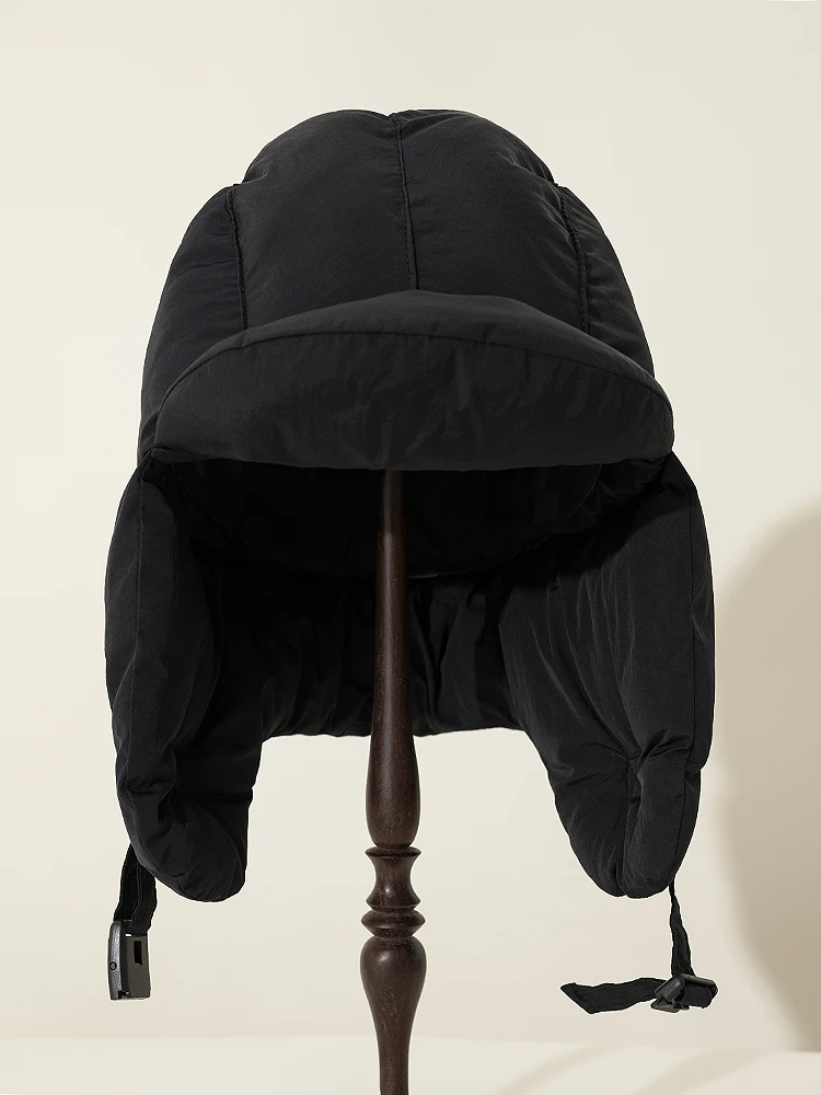 Super Thick Down Cotton Bomber Hat Men Warm Ear Protection Winter Cycling Anti-wind and Cold Helmet Liner Bomber Cap Women