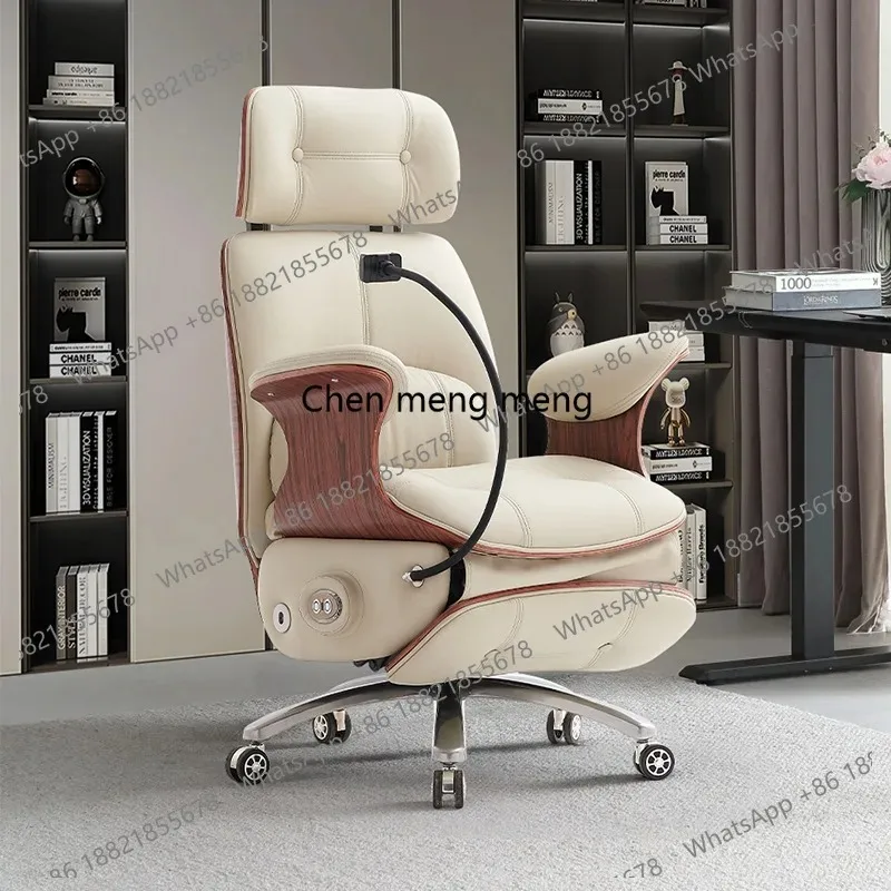 RR Comfortable sitting ergonomic office chair home reclining computer lifting study swivel
