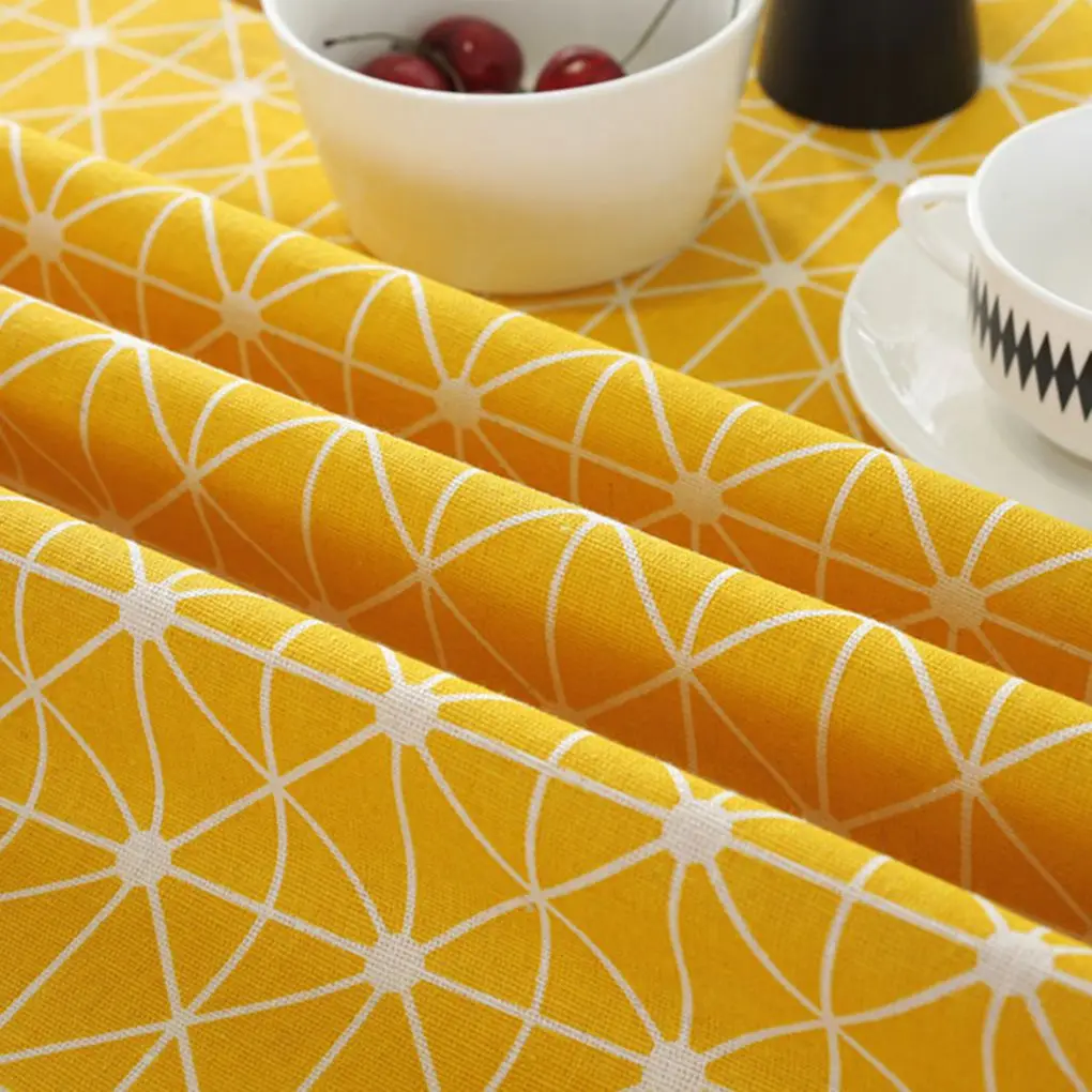 Полиэстер, хлопок, скатерть для журнального столика, скатерть для столовой, ресторана, круглый коврик для стола