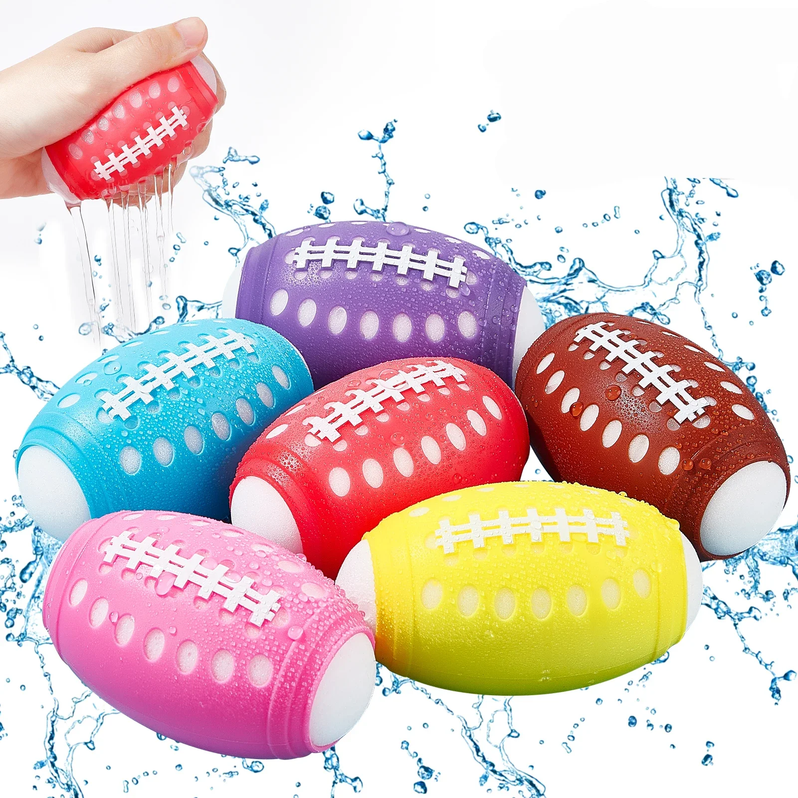 

Summer Water Battle Toys, Water Absorbing Sponge Water Balls, Beach Swimming Pool, Multi person Interactive Water Playing