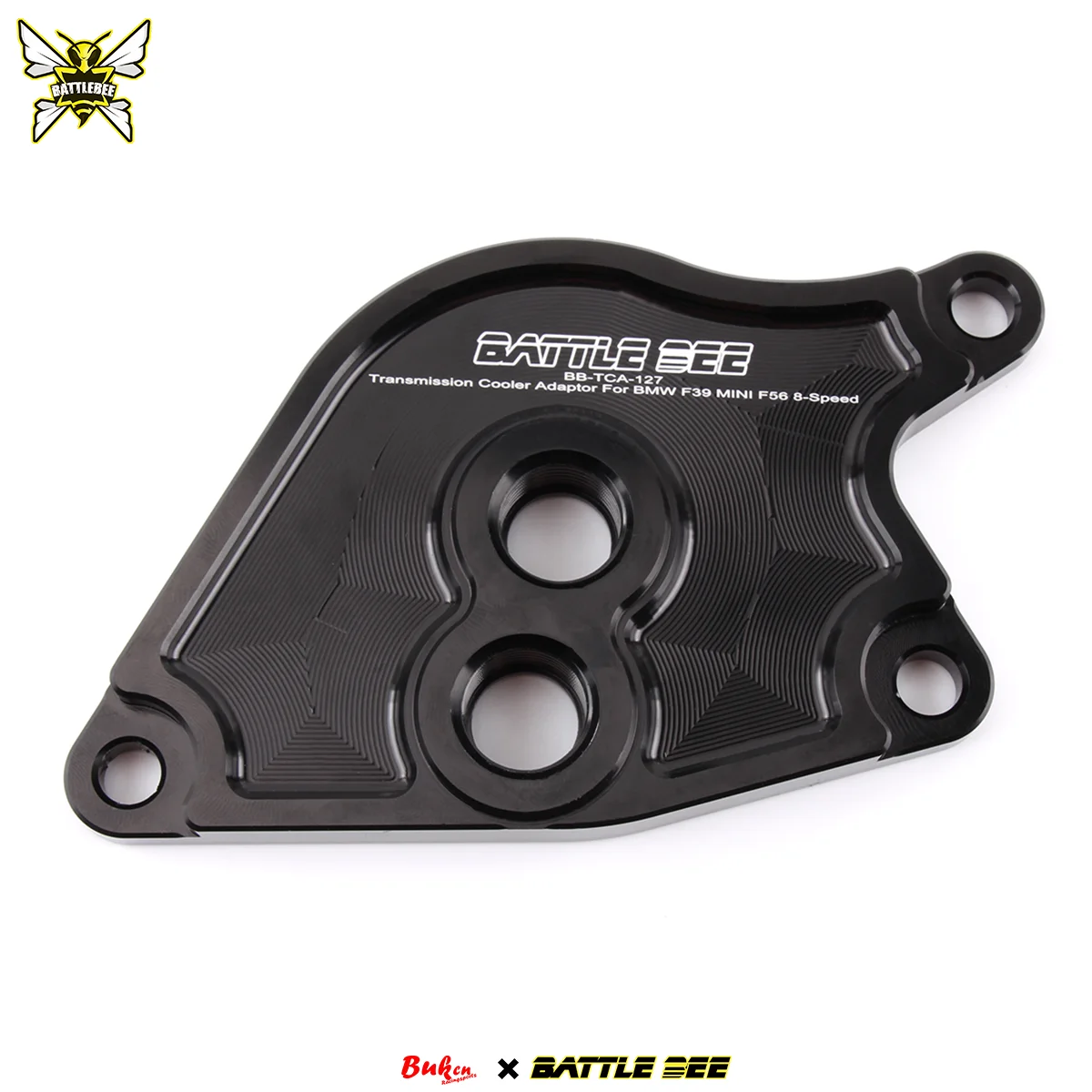 

BATTLE BEE Transmission Oil Cooler Radiator Adapter Aluminum Alloy Black F39 F40 F44 F45 F46 F54 F55 F56 F57 F60 B36C B46C B48C