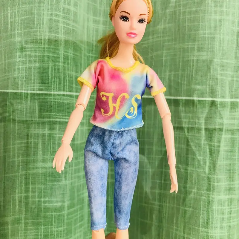 ผสมสไตล์ Yago ชุดแฟชั่นกีฬาสวมใส่สบายๆ Kawaii 8 ชิ้น/ล็อตของเล่นเด็กมินิเสื้อผ้าสําหรับตุ๊กตาอุปกรณ์ตุ๊กตา