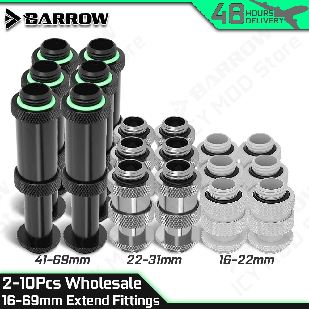Wholesale 2-10 Pcs Adjustable Male-male Extender Fittings G1/4