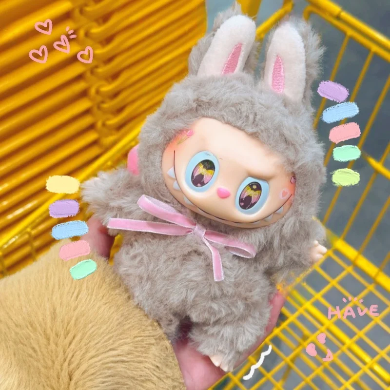 

New The Monster Labubu Replica Pink Change Dolls Anime Figure Vinyl Pendants Bag Accessory Children Birthday Toys Gift Blind Box