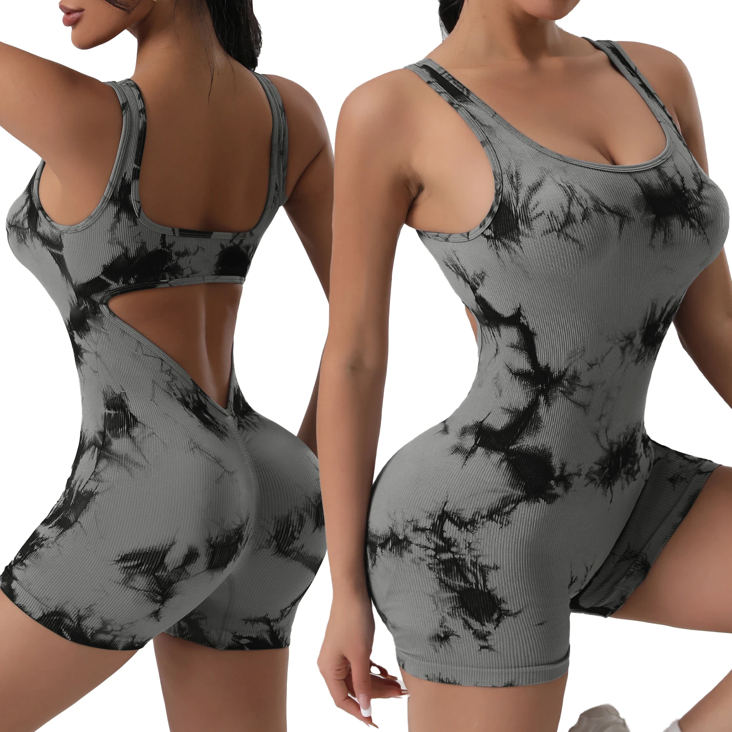 

1/2/3PCS Sexy Jumpsuits Women Summer New Hollow Out Sleeveless Solid Bodycon Rompers Backless Fashion Casual Streetwear Sporty