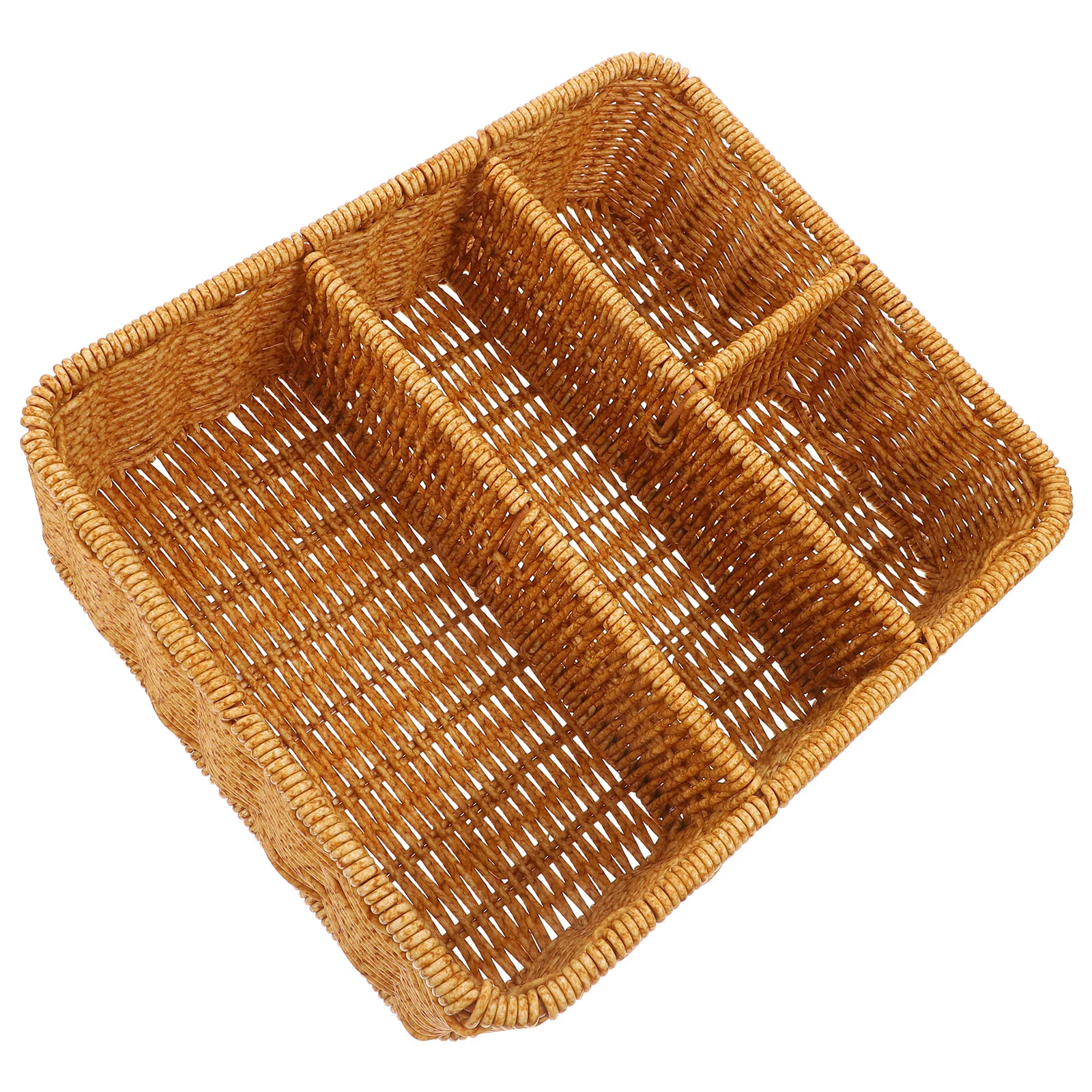 

5PCS Desktop Woven Compartments Box Decorative Sundries ganizer Home Storage Office ganizer Tabletop Basket for Cosmetics
