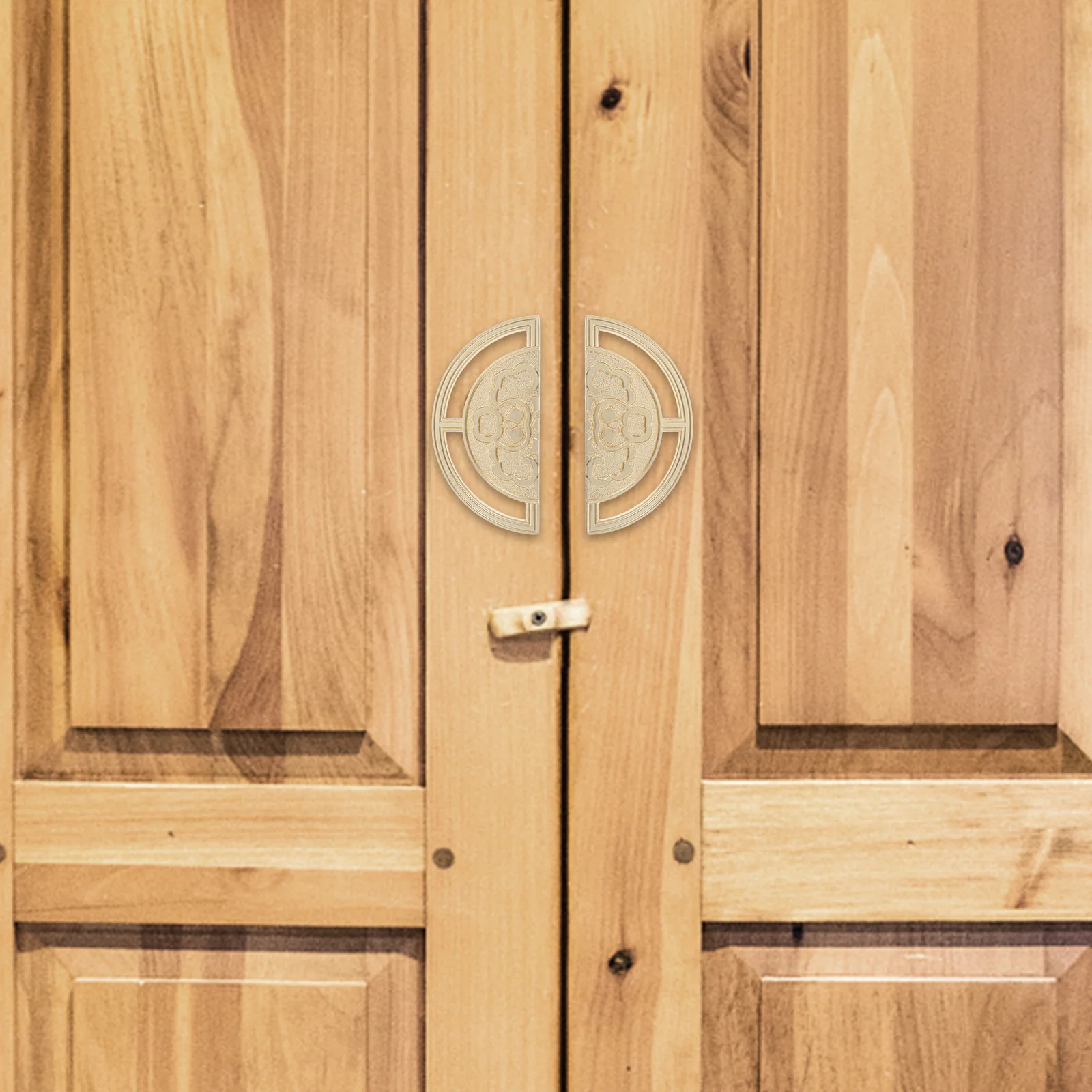 

2pcs Half Round Copper Pull Zinc Alloy Drawer Pulls For Kitchen Bathroom Closet Shoe Cabinet Furniture Hardware Brass